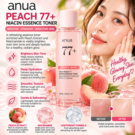 Anua, Peach 77% Niacin Essence Toner 250ml