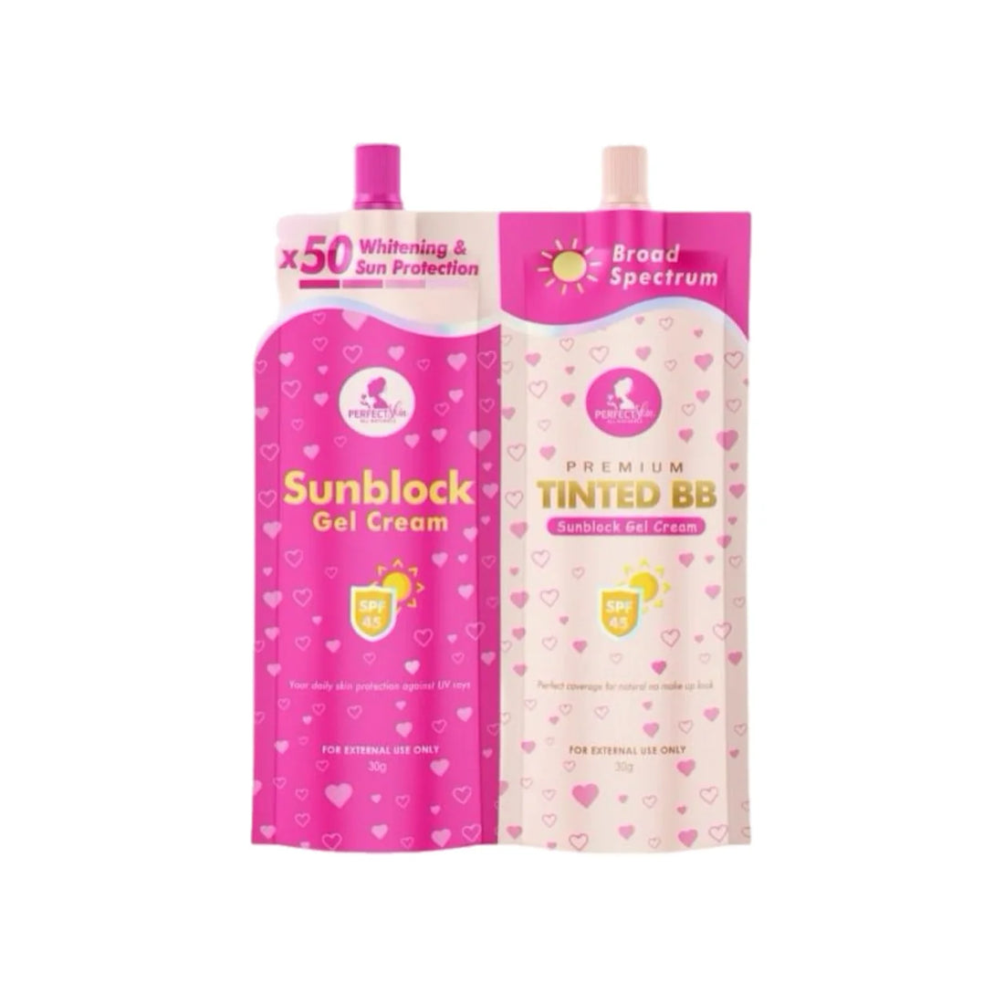 Perfect Skin, Sunblock Gel Cream Twin Pack 30gx30g, all about skin doha, skincare, qatar, beauty, cosmetics, trending, tiktok, snapchat, facebook, instagram, Perfume, reels, hightlights, followers, fyp