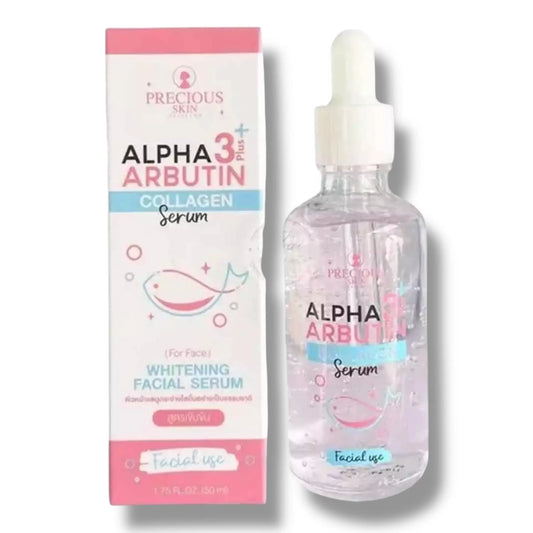 Buy Precious Skin, Alpha Arbutin 3plus Collagen Whitening Facial Serum 50ml online in Qatar