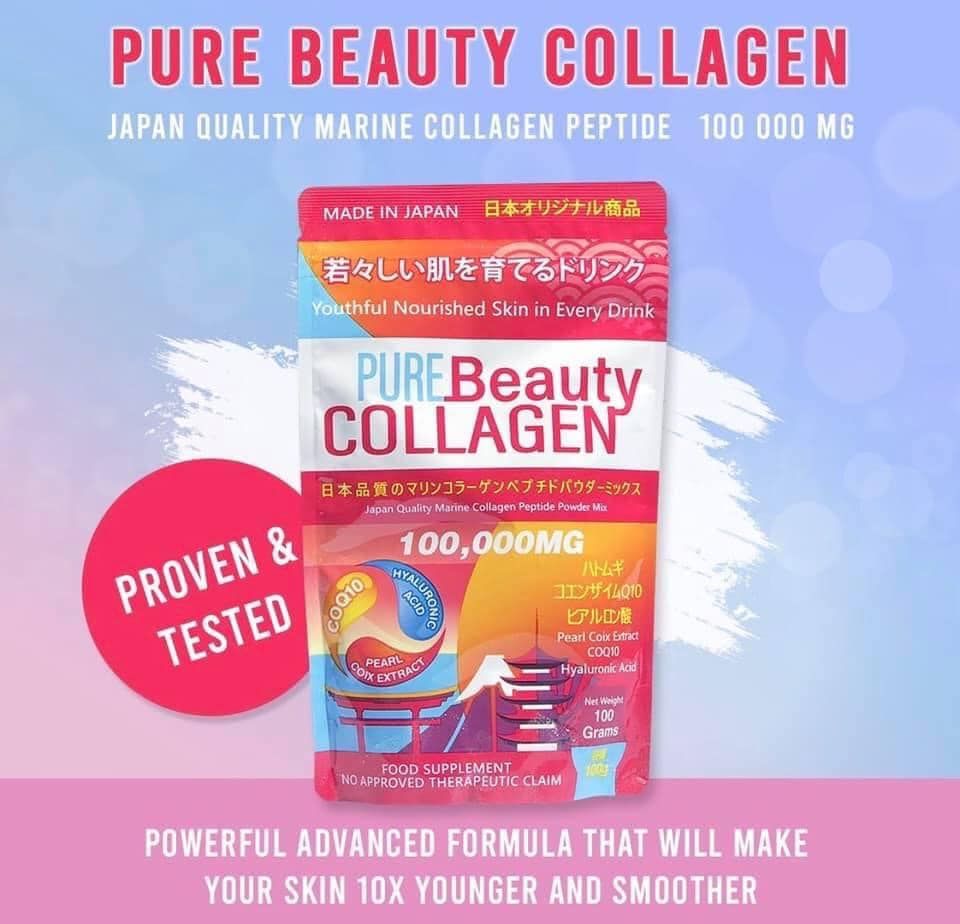 Pure Beauty Collagen, Collagen Powder 100,000mg all about skin doha qatar skincare cosmetics available in qatar