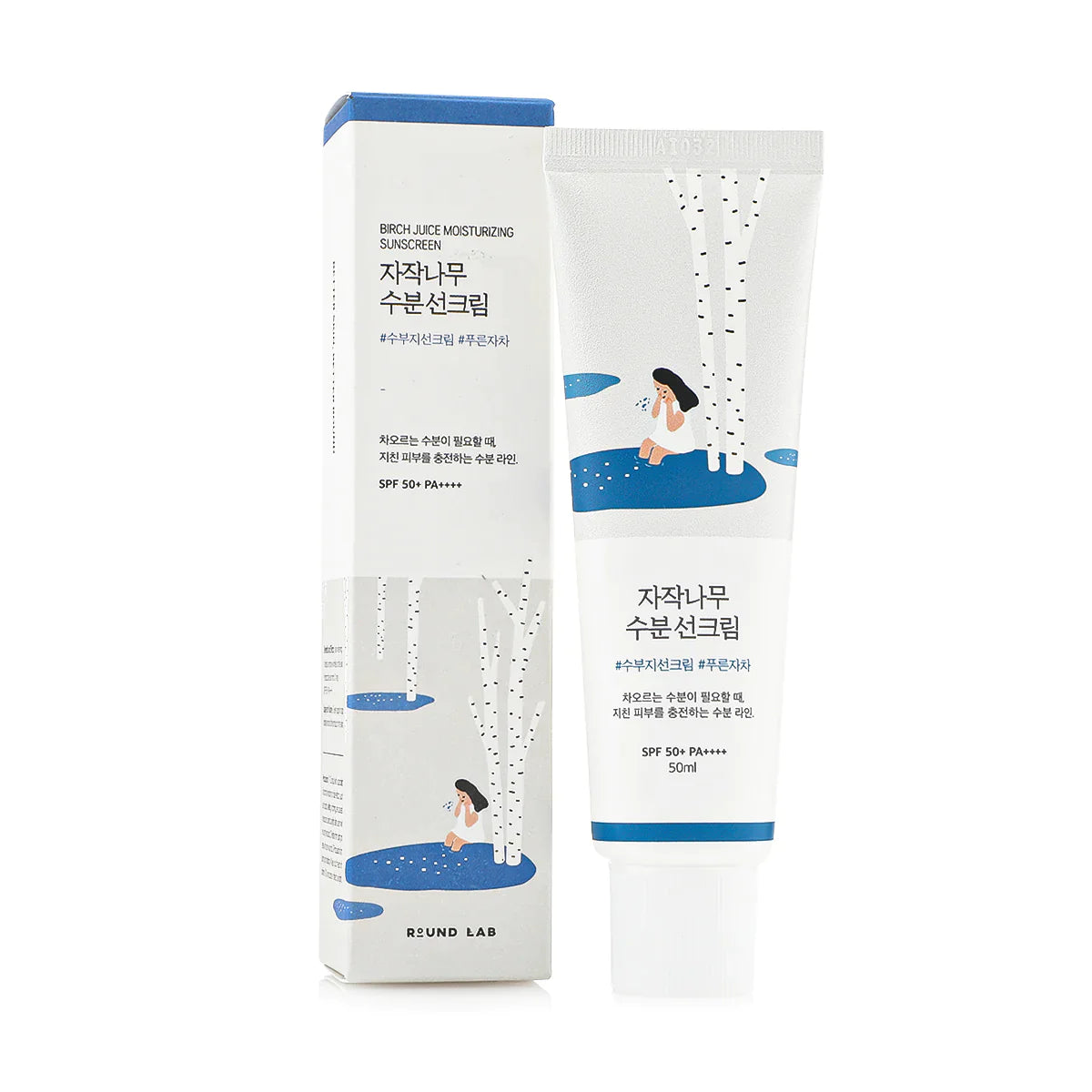 Buy ROUND LAB, Birch Juice Moisturizing Sunscreen SPF50+ PA++++ 50ml Online in Qatar
