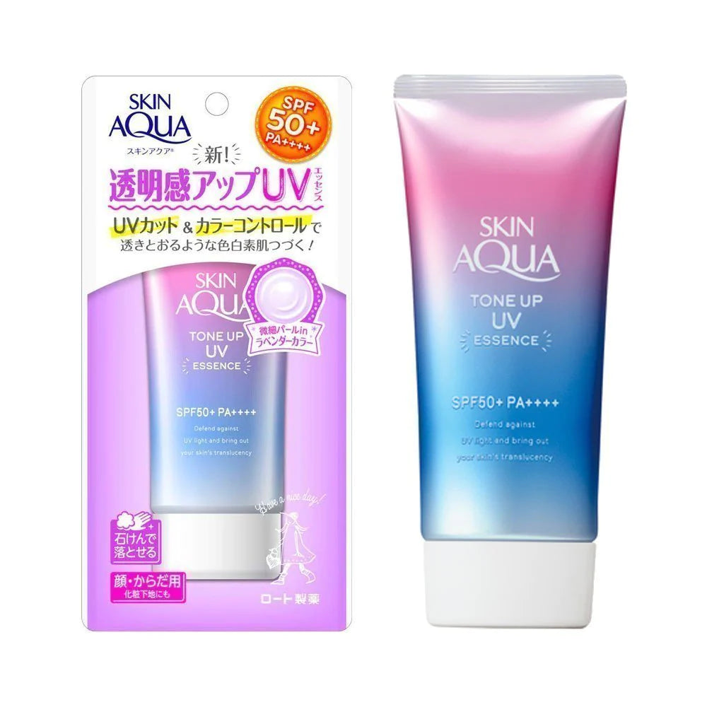 Buy SKIN AQUA, Tone Up UV Essence SPF50+ PA++++ (Lavender) 80g Online in Qatar