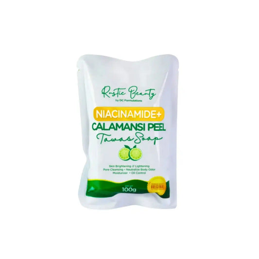 Buy Rustic Beauty, Niacinamide + Calamansi Peel Tawas Soap 100g in Qatar