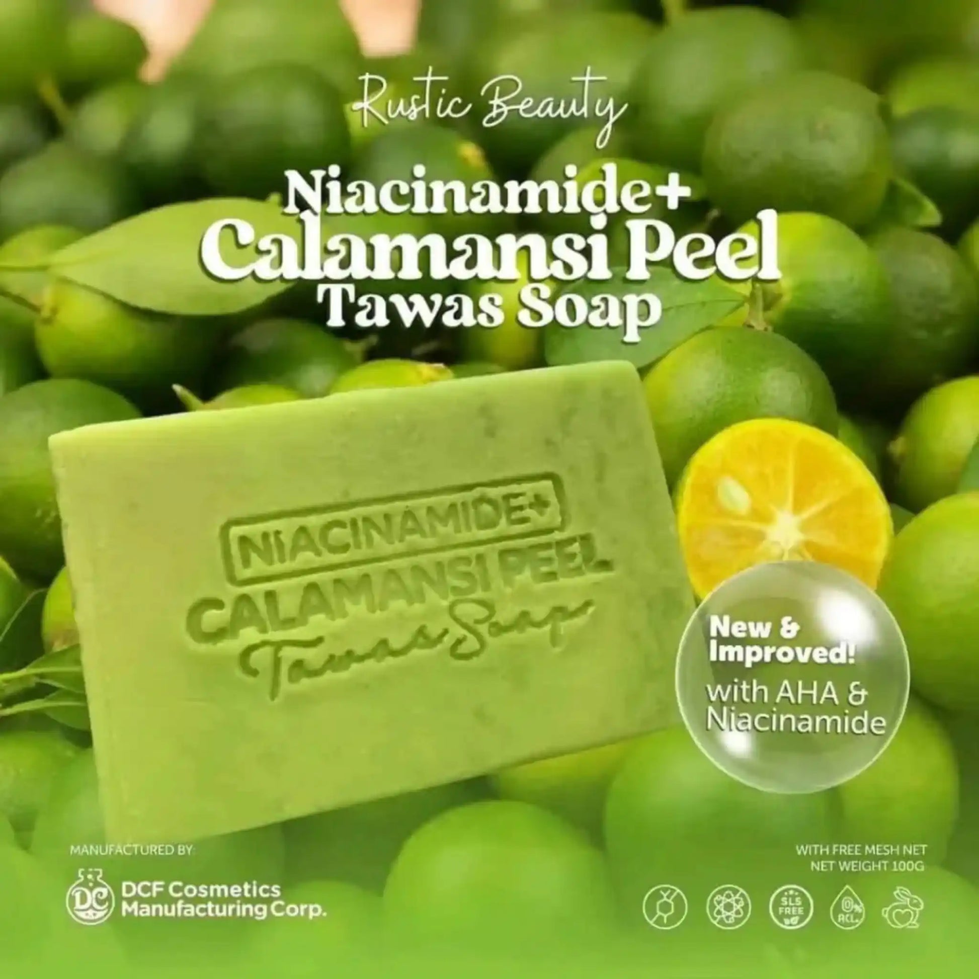 Rustic Beauty, Niacinamide + Calamansi Peel Tawas Soap 100g price in Qatar