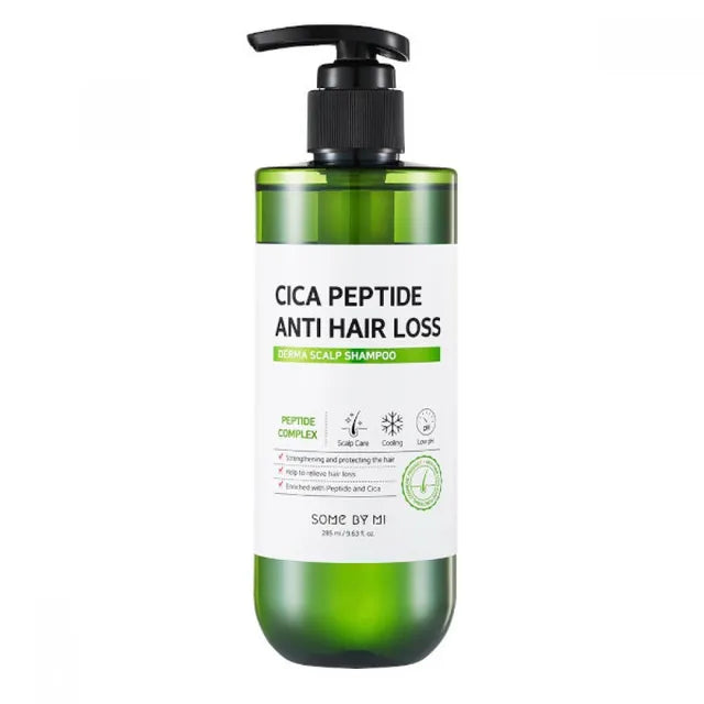 SOME BY MI, Cica Peptide Anti Hair Loss Derma Scalp Shampoo 285ml, all about skin doha, Skincare Qatar, Qatar, Doha, Most Selling, Best Selling, Trending, Tiktok, Instagram, Facebook, Hair, Hair Care