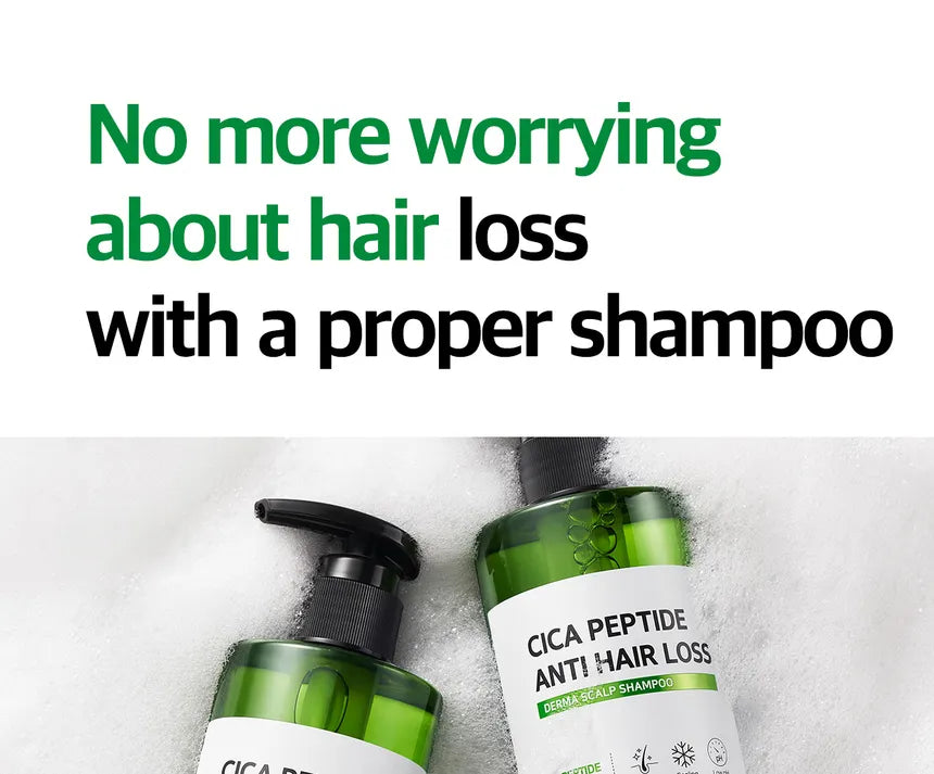 SOME BY MI, Cica Peptide Anti Hair Loss Derma Scalp Shampoo 285ml, all about skin doha, Skincare Qatar, Qatar, Doha, Most Selling, Best Selling, Trending, Tiktok, Instagram, Facebook, Hair, Hair Care