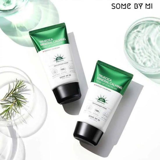 Shop SOME BY MI, Truecica Mineral Calming Suncream 50ml Online in Qatar