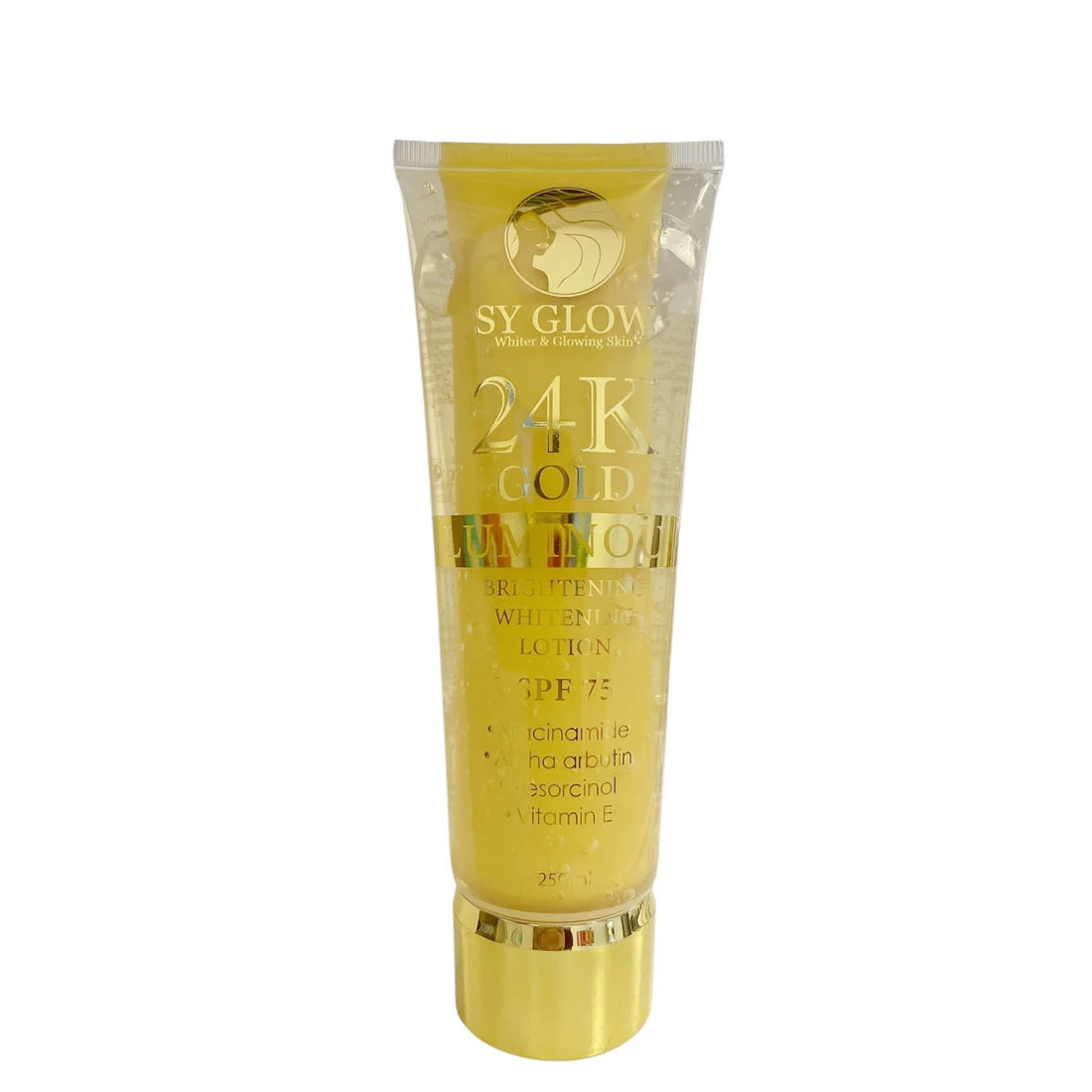Buy SY Glow, 24K Gold Luminous Brightening Lotion SPF75 250ml Online in Qatar