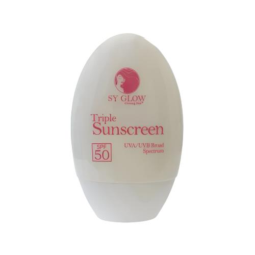 Buy SY Glow, Triple Whitening Sunscreen UVA/UVB Broad Spectrum SPF50 50ml Online in Qatar