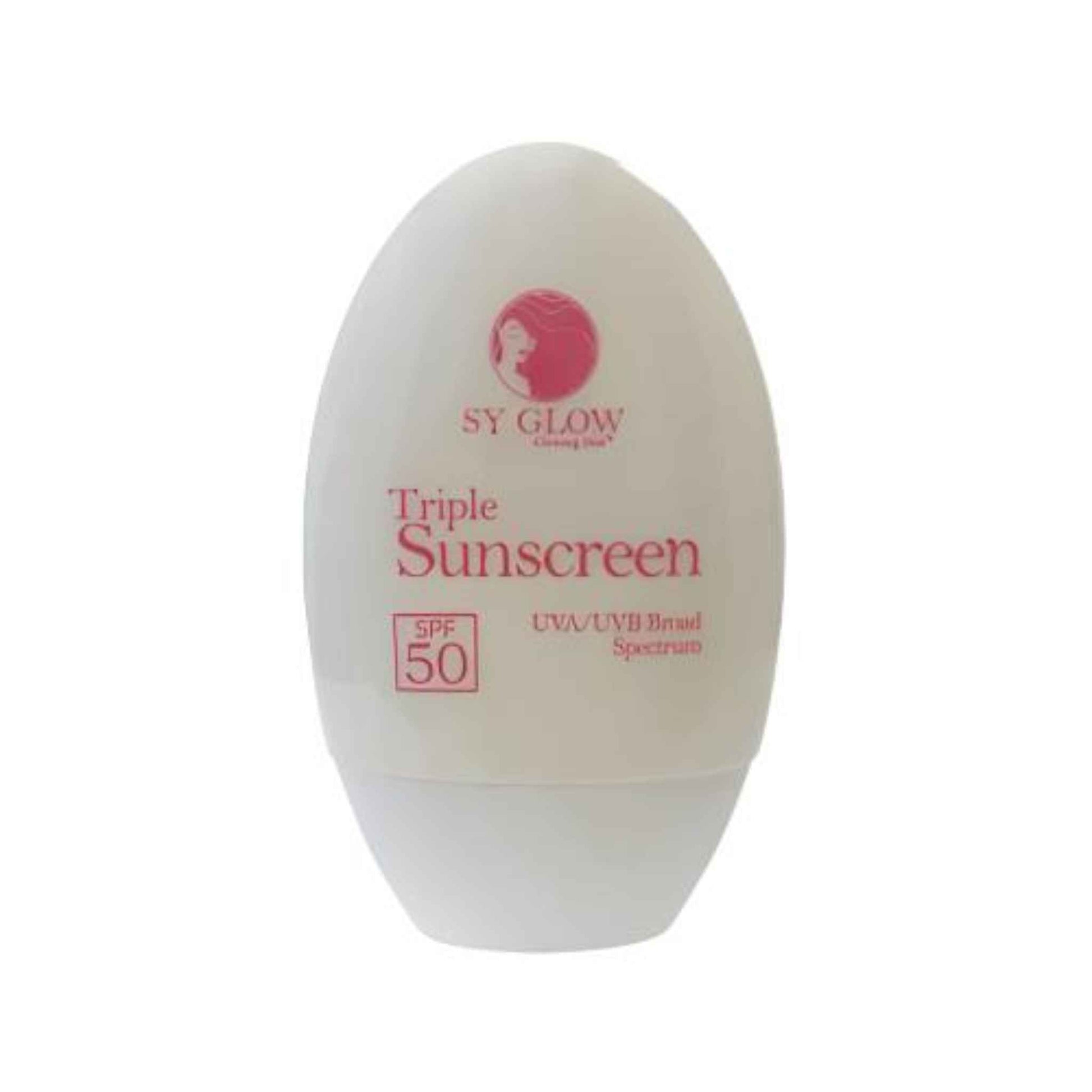 Buy SY Glow, Triple Whitening Sunscreen UVA/UVB Broad Spectrum SPF50 50ml Online in Qatar