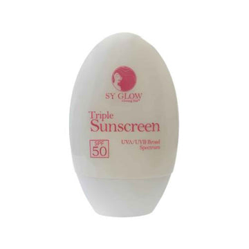 Buy SY Glow, Triple Whitening Sunscreen UVA/UVB Broad Spectrum SPF50 50ml Online in Qatar