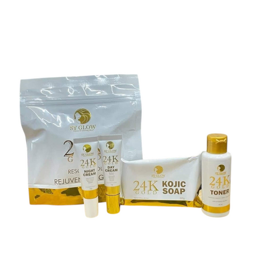SY GLOW, 24K Gold Resorcinol Rejuvenating Set, all about skin doha, skincare, qatar, beauty, cosmetics, trending, tiktok, snapchat, facebook, instagram, Perfume, reels, hightlights, followers, fyp