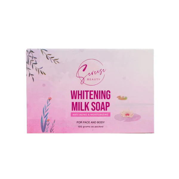 Sereese Beauty, Whitening Milk Soap 100g, all about skin doha, skincare, qatar, beauty, cosmetics, trending, tiktok, snapchat, facebook, instagram, all about skin doha, skincare, qatar, beauty, cosmetics, trending, tiktok, snapchat, facebook, instagram