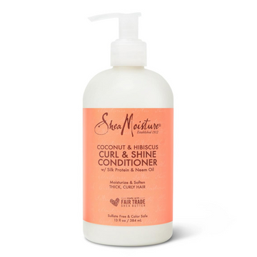 Shea Moisture, Coconut & Hibiscus Curl & Shine Conditioner 384ml, all about skin doha, skincare, qatar, beauty, cosmetics, trending, tiktok, snapchat, facebook, instagram, Perfume, reels, hightlights, followers
