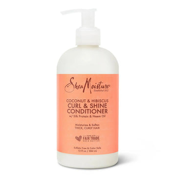 Buy Shea Moisture Coconut & Hibiscus Curl & Shine Conditioner 384ml Online in Qatar