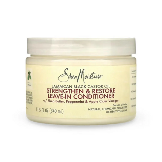 Shea Moisture, Jamaican Black Castor Oil Strengthen & Restore Leave-In Conditioner 340ml, all about skin doha, skincare, qatar, beauty, cosmetics, trending, tiktok, snapchat, facebook, instagram, Perfume, reels, hightlights, followers