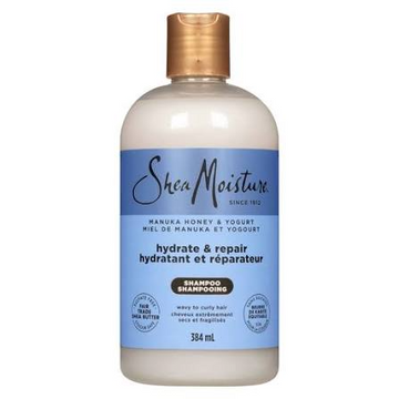 Shea Moisture, Manuka Honey & Yogurt Hydrate + Repair Shampoo 384ml, all about skin doha, skincare, qatar, beauty, cosmetics, trending, tiktok, snapchat, facebook, instagram, Perfume, reels, hightlights, followers