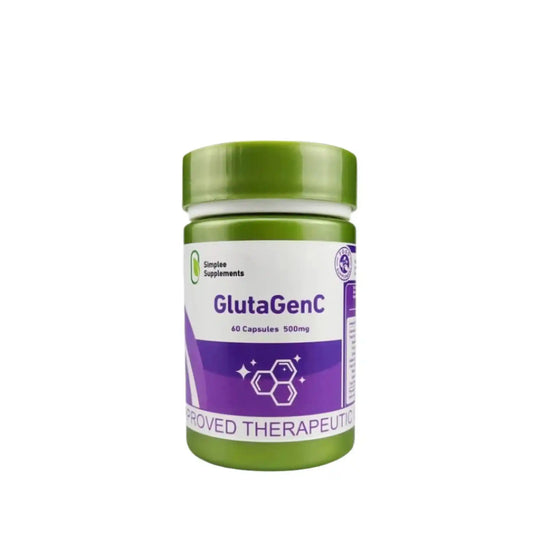 Simplee Supplements, Gluta GenC 500mg 60Capsules (AASD)