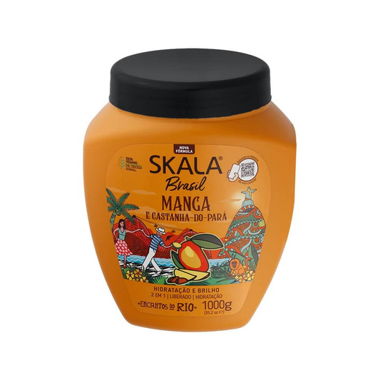 Skala Brasil, Manga&Brazil Nut Hydration And Shine 2in1 Treatment Cream +Styling Cream 1000g, all about skin doha, skincare, qatar, beauty, cosmetics, trending, tiktok, snapchat, facebook, instagram,