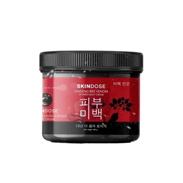 Skindose, Ginseng Bee Venom Intense Night Cream 400g, all about skin doha, skincare, qatar, beauty, cosmetics, trending, tiktok, snapchat, facebook, instagram, Perfume, reels, hightlights, followers