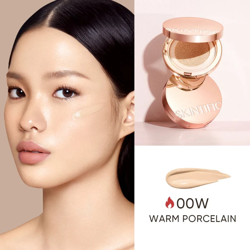 Skintific, Cover All Perfect Cusion Powder Foundation 00W Warm Porcelain, all about skin doha, skincare, qatar, beauty, cosmetics, trending, tiktok, snapchat, facebook, instagram, Perfume, reels, hightlights, followers, fyp
