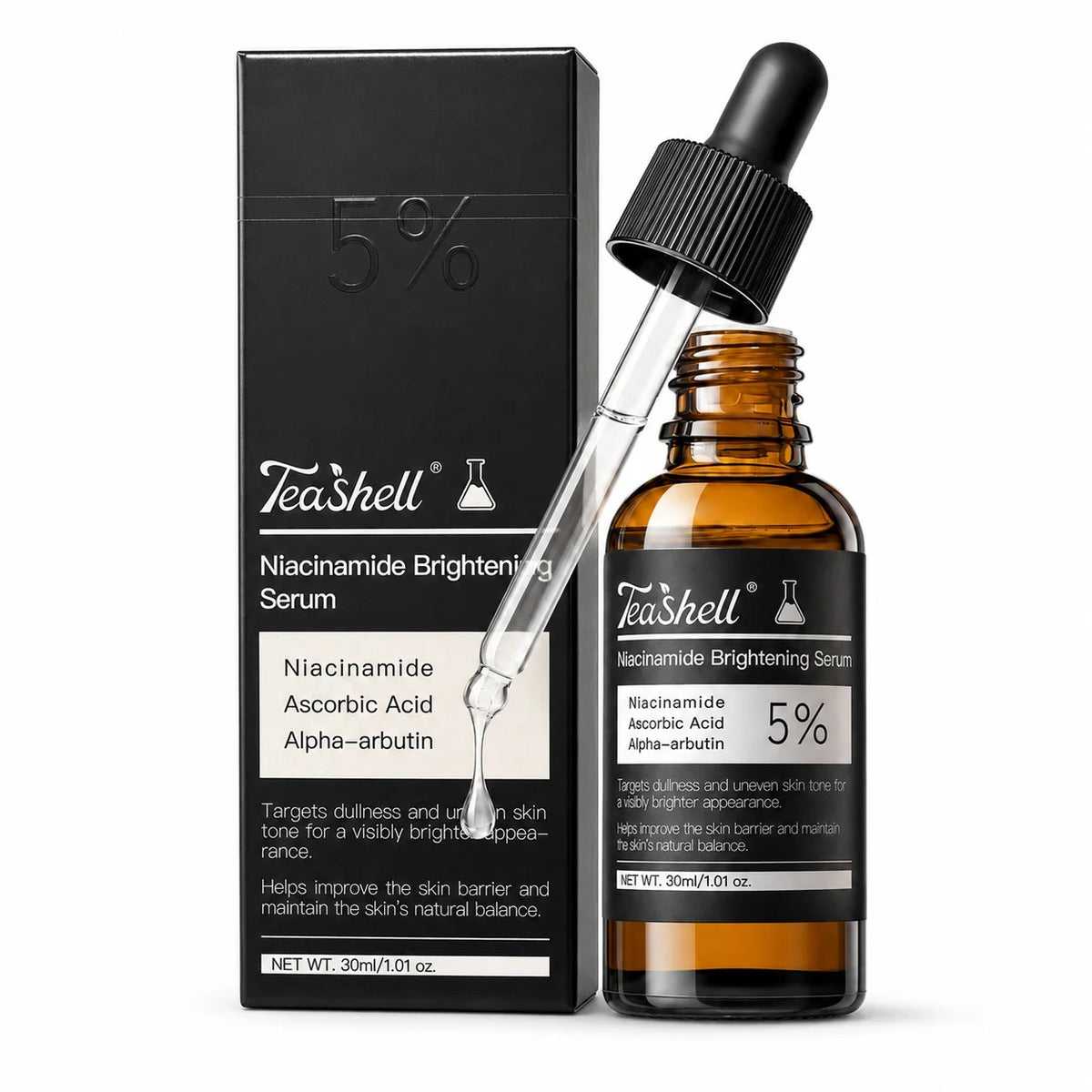 Teashell, 5% Niacinamide Brightening Serum 30ml