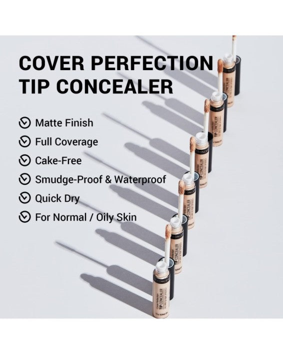 The Saem, Cover Perfection Tip Concealer 6.5g 2, all about skin doha, skincare, qatar, beauty, cosmetics, trending, tiktok, snapchat, facebook, instagram, Perfume, reels, hightlights, followers, fyp