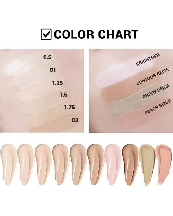 The Saem, Cover Perfection Tip Concealer 6.5g 2, Color Chart, all about skin doha, skincare, qatar, beauty, cosmetics, trending, tiktok, snapchat, facebook, instagram, Perfume, reels, hightlights, followers, fyp