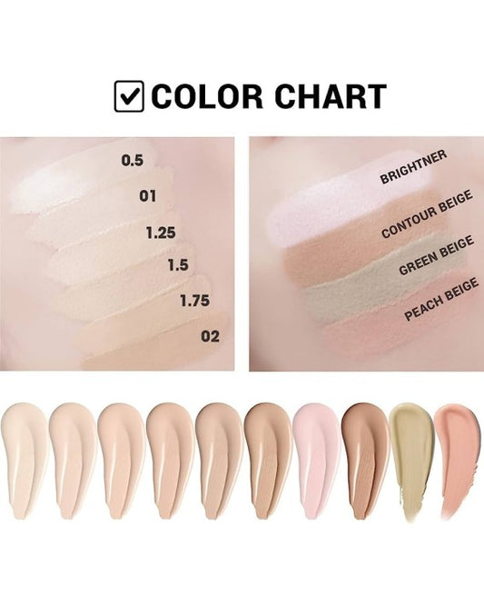 The Saem, Cover Perfection Tip Concealer 6.5g 2, Color Chart, all about skin doha, skincare, qatar, beauty, cosmetics, trending, tiktok, snapchat, facebook, instagram, Perfume, reels, hightlights, followers, fyp