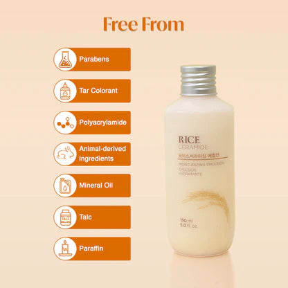 Shop The Face Shop, Rice & Ceramide Moisturizing Emulsion 150ml Online in Qatar