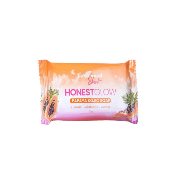Buy Transformed Skin, Honest Glow Papaya Kojic Soap 70g Online in Qatar