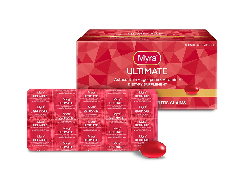  UL Skin Sciences Inc, Myra Utimate with Astaxanthin, Lycopene and Vitamin E, 100 Softgel Capsules , all about skin doha, skincare, qatar, beauty, cosmetics, trending, tiktok, snapchat, facebook, instagram, Perfume, reels, hightlights, followers, fyp
