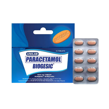 Buy UNILAB, Biogesic Paracetamol (10 Tablets) Online in Qatar