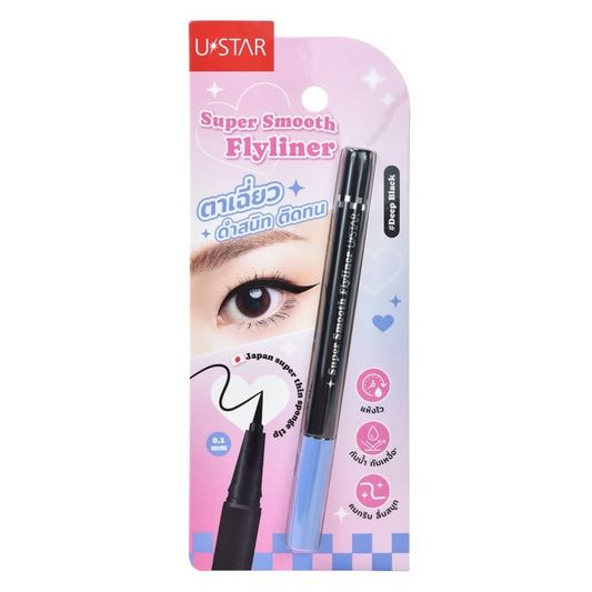 U STAR,  Super Smooth Flyliner ( Deep Black ), all about skin doha, skincare, qatar, beauty, cosmetics, trending, tiktok, snapchat, facebook, instagram, Perfume, reels, hightlights, followers, fyp