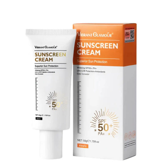 Buy Vibrant Glamour, Sunscreen Cream Superior Protection SPF50+ 50g Online in Qatar
