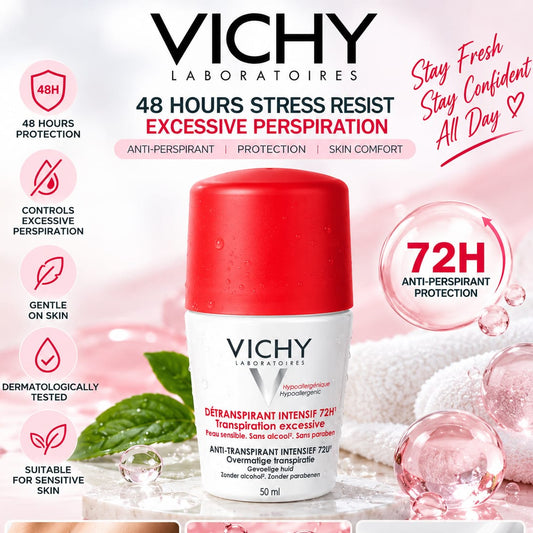 Vichy, 48 Hours Stress Resist Excessive Perspiration Deodorant 50ml