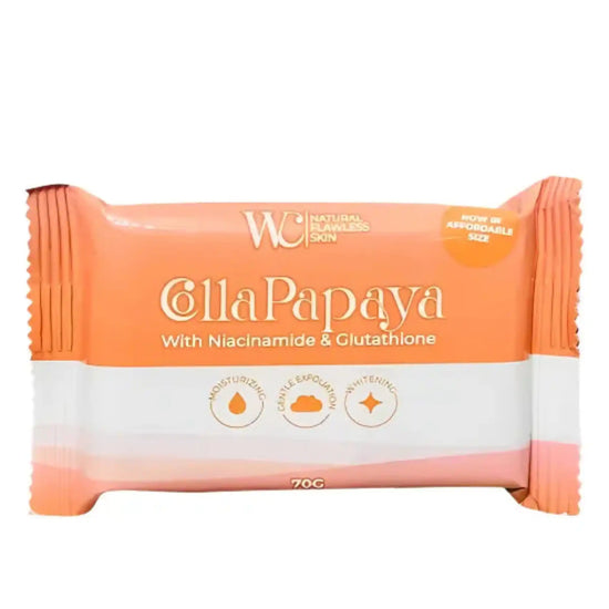 Buy WC Natural Flawless Skin, CollaPapaya with Niacinamide & Glutathione Soap 70g Online in Qatar