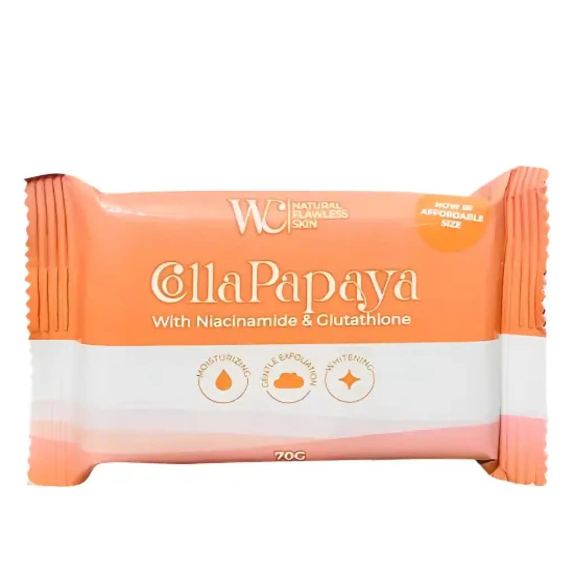 WC Natural Flawless Skin | CollaPapaya with Niacinamide & Glutathione Soap 70g WC Natural Flawless Skin | CollaPapaya with Niacinamide & Glutathione Soap 70g