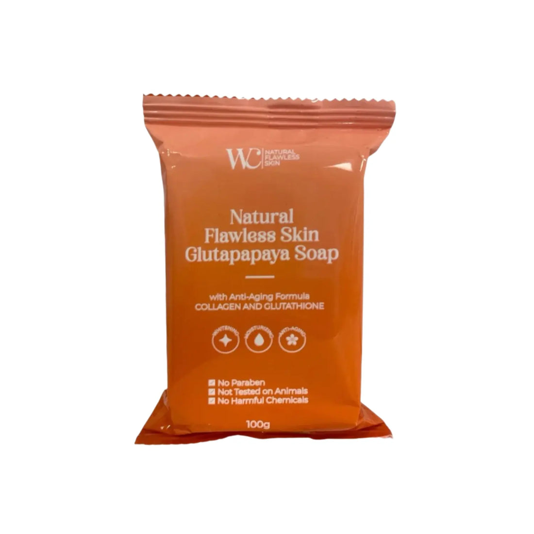 Buy WC Natural Flawless Skin, Natural Flawless Skin Glutapapaya Soap x2 100g Online in Qatar
