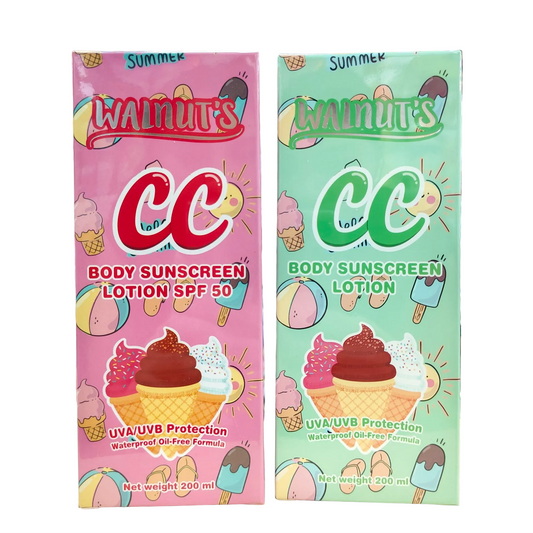 Walnut's, CC Body Sunscreen Lotion 200ml, all about skin doha, skincare, qatar, beauty, cosmetics, trending, tiktok, snapchat, facebook, instagram, Perfume, reels, hightlights, followers, fyp