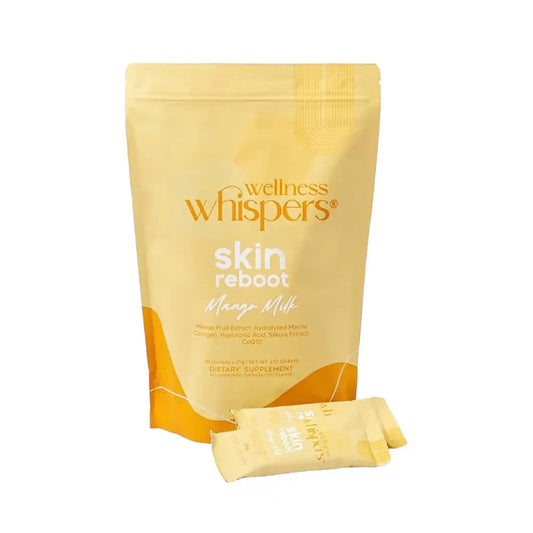 Buy Wellness Whispers, Skin Reboot Mango Milk 10 Sachets Online in Qatar