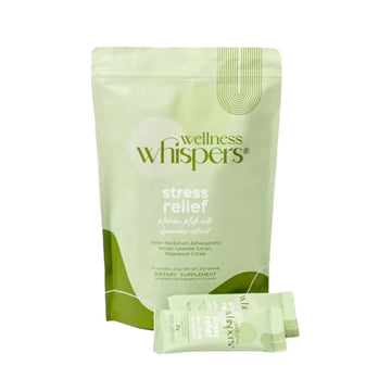 Buy Wellness Whispers, Stress Relief Matcha Milk with Lavender Extract 10 Sachets Online in Qatar