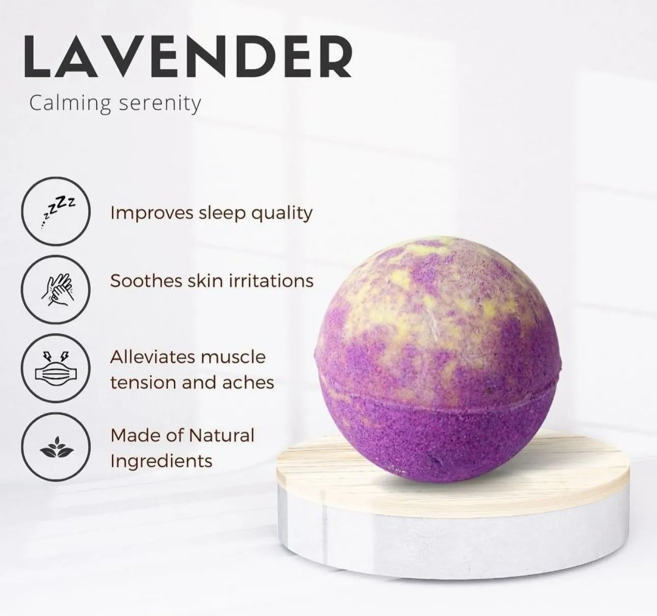 RLX, Dreamy Bath Balms (Bath Bomb) - LAVENDER Calming Serenity in Qatar