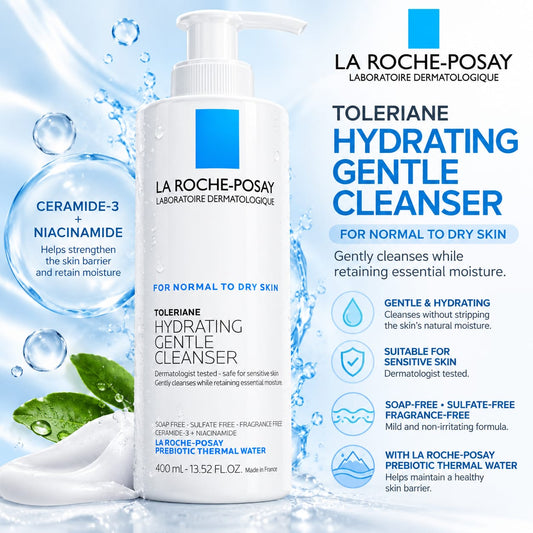 La Roche-Posay, Toleriane Hydrating Gentle Cleanser 400ml