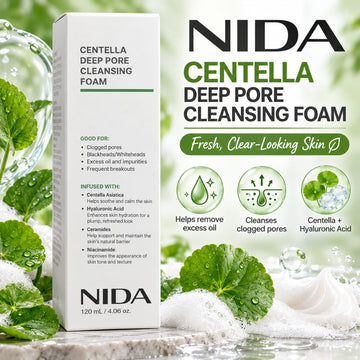 NIDA, Centella Deep Pore Cleansing Foam 120ml
