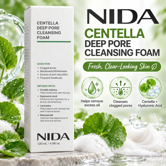 NIDA, Centella Deep Pore Cleansing Foam 120ml