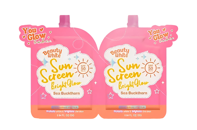 You Glow Babe, Sun Screen Bright Glow 25gx2 all about skin doha, skincare, qatar, beauty, cosmetics, trending, tiktok, snapchat, facebook, instagram, Perfume, reels, hightlights, followers, fyp.png