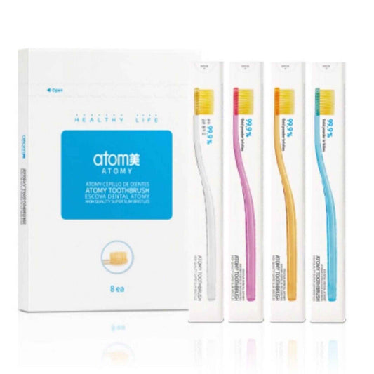Buy Atomy, Super Slim Toothbrush Gold Powder Coated Antibacterial Online in Qatar at Best Price