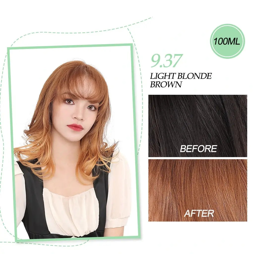 Bremod, Premium Series Cocoa Butter Hair Color - 9.37 Light Blonde Brown
