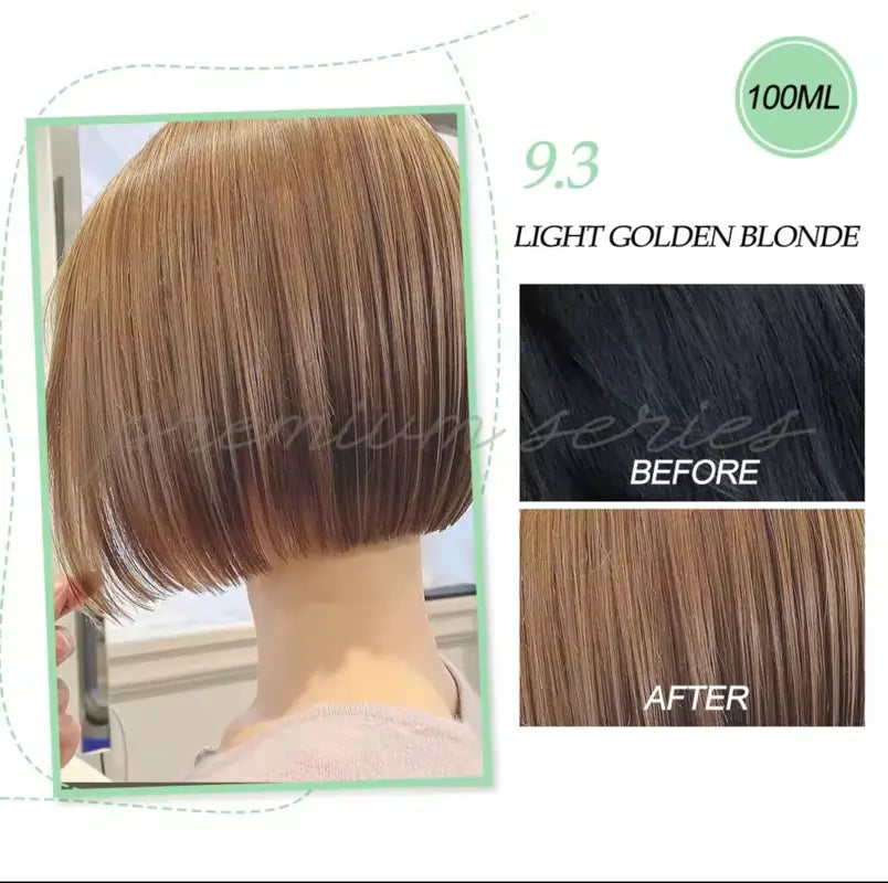 Bremod, Premium Series Cocoa Butter Hair Color - 9.3 Light Golden Blonde